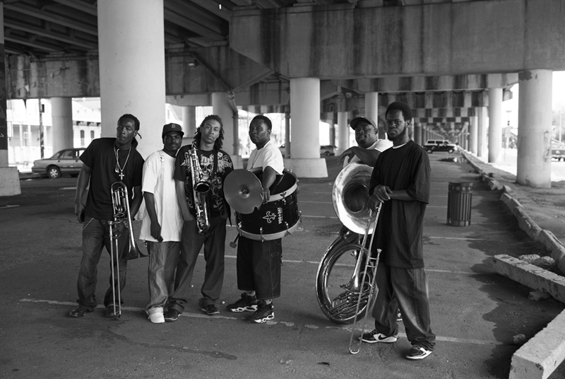 brass band posing
