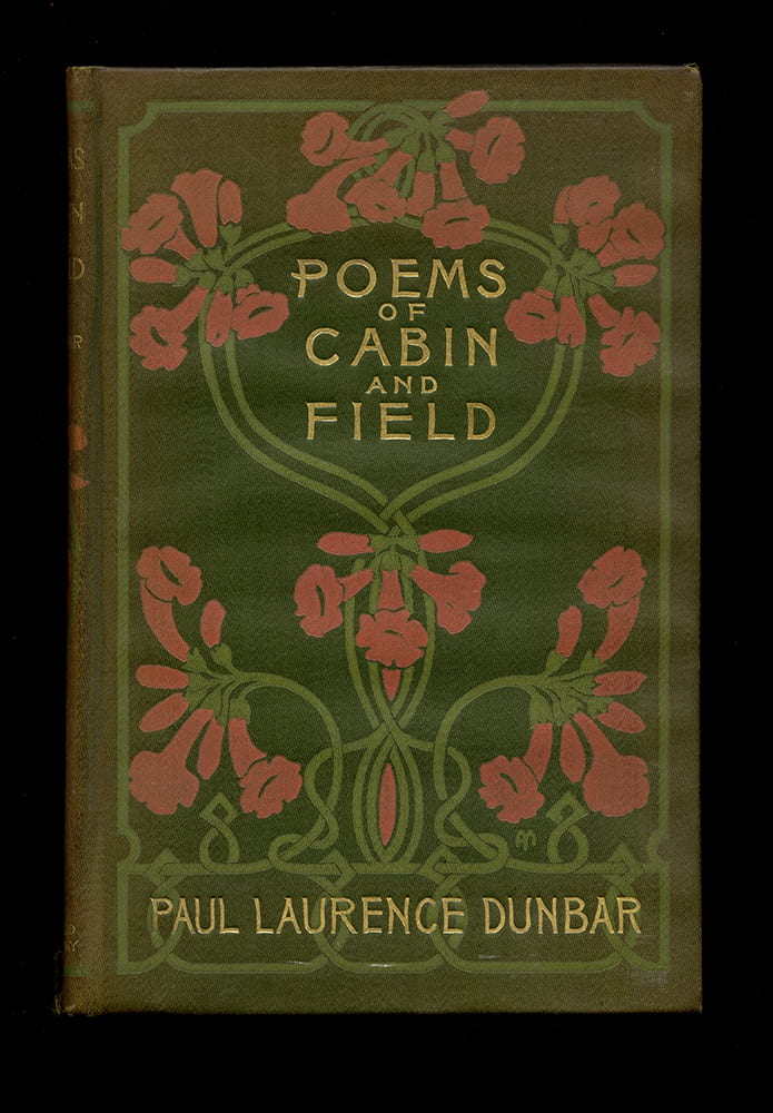 Green cover for Poems of Cabin and Field